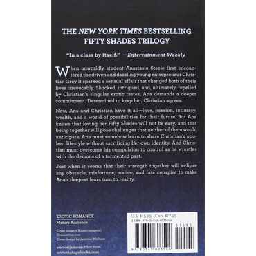 Fifty Shades Trilogy Fifty Shades Of Grey Fifty Shades Darker Fifty Shades Freed 3 volume Boxed Set By E L James